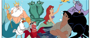 characters from Disney's little mermaid